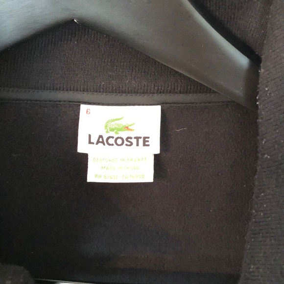 Lacoste full zip up insulated coat - Picture 2 of 3